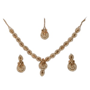 Gold Plated Necklace Set For Women With Box Free